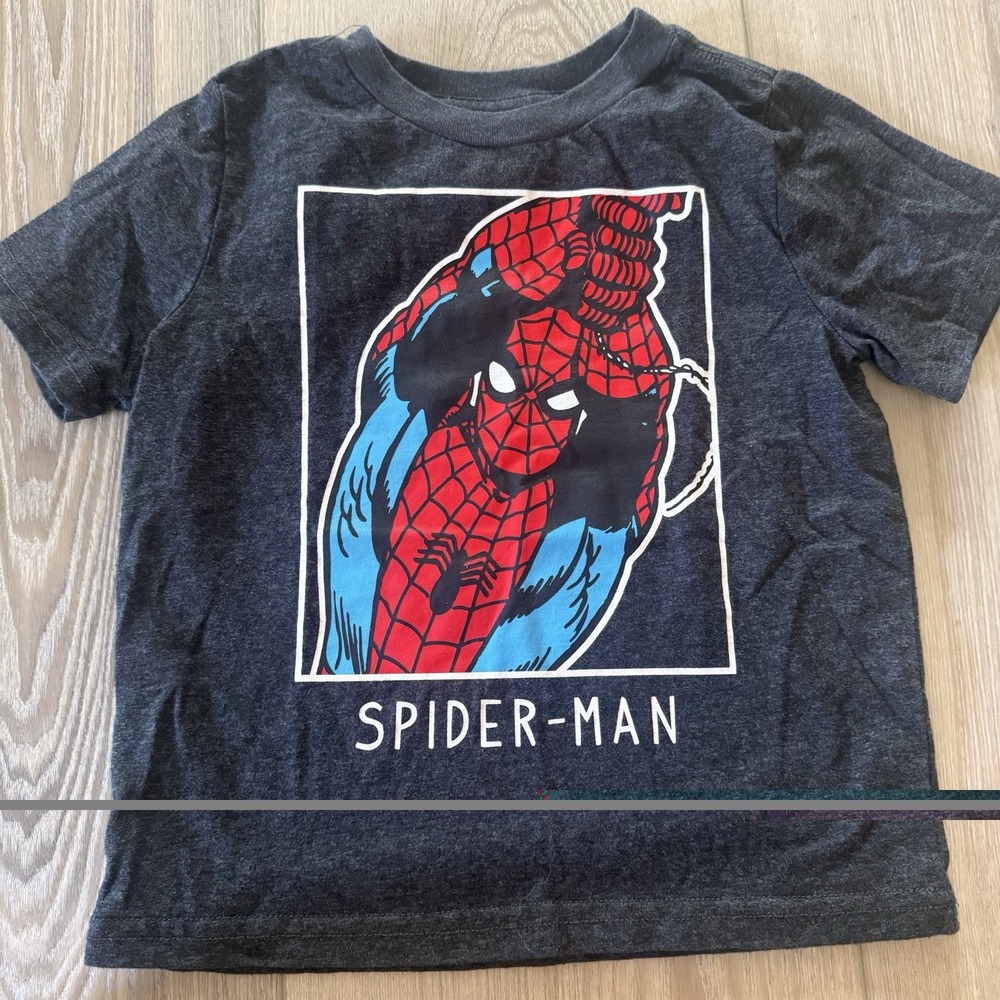 Spiderman Christmas Pajama Top Boys 3T Shirt Snuggly Soft Bath Plush Spidey Set - Picture 4 of 16